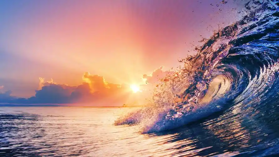 电脑壁纸 风景 波涛汹涌的巨浪