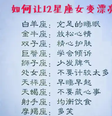 原创12星座排行榜女生如何变得更美心里最害怕什么冲动后会干嘛