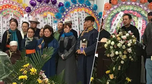 "吉祥三宝"布仁巴雅尔追悼会:妻女养子失声痛哭