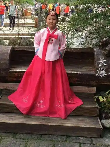 典型的朝鲜族女孩儿.