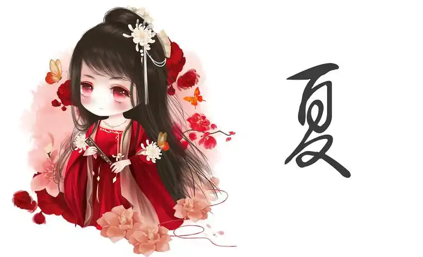 古风q版 - 春夏秋冬|插画|商业插画|cora同学 - 原创作品 - 站酷