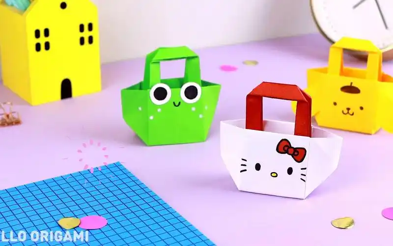 折纸可爱手提包