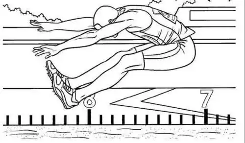 人物简笔画图片大全-我是跳远能手