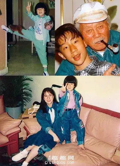 房祖名小时候(右上:房祖名爷爷)