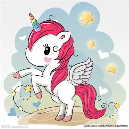 可爱卡通独角兽图片