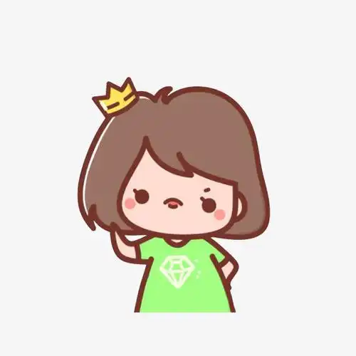 嘟嘴不高兴的女孩