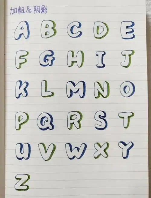 参考了@铃铛子手帐的《马上能用在手账里的可爱字体教程》,你们都