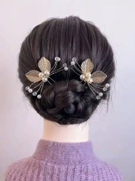 春天出门就扎新中式盘发#优雅大方的新中式盘发教程来了,特别适合