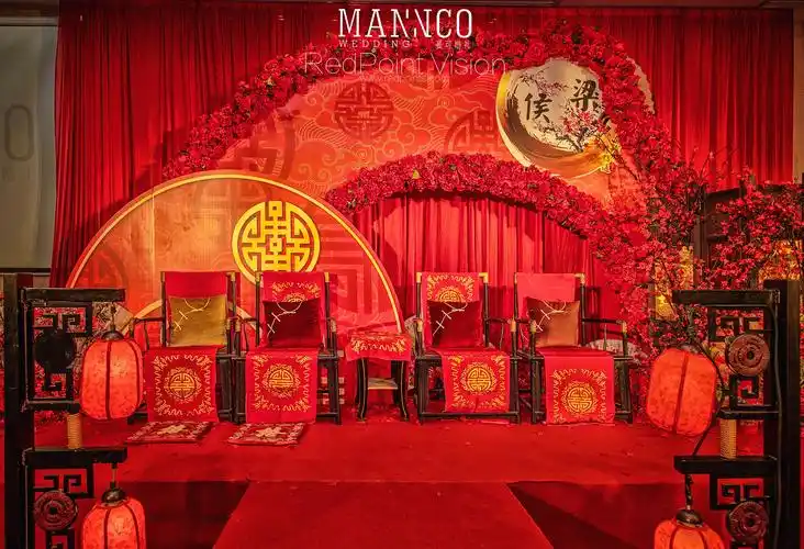 曼可婚礼-深圳中式婚礼布置