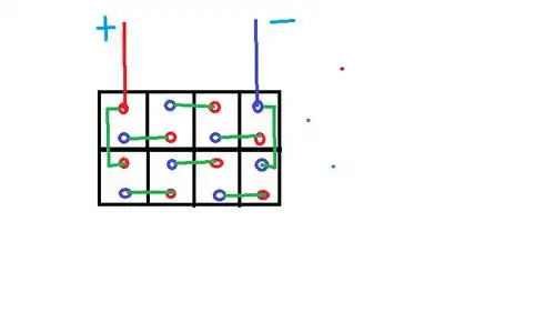我的电三轮是48v的,我现在有8块12v38a的电瓶,我怎么装到电车上