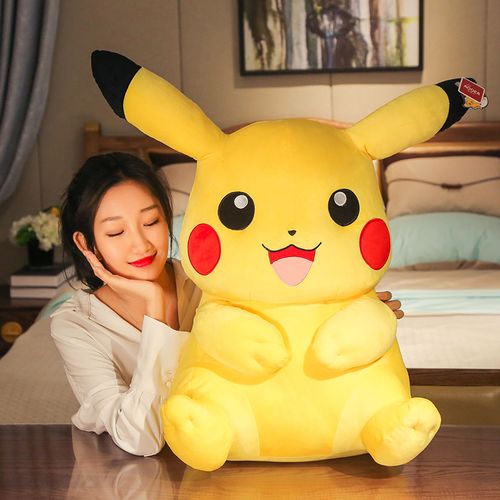 爱菲兔皮卡丘公仔儿童玩偶比卡丘毛绒玩具睡觉抱枕布娃娃超萌女生日