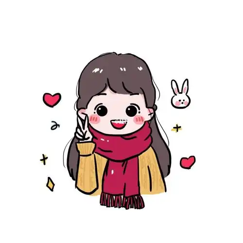 线条也不太流畅,看起来不太可爱呢#可爱头像  #q版头像  #手绘女生