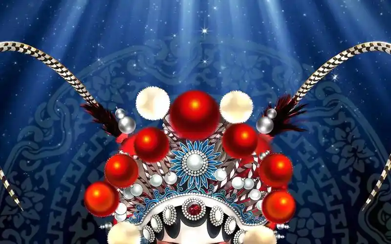 心有翎兮京剧戏曲 伴奏版led舞台背景视频素材640