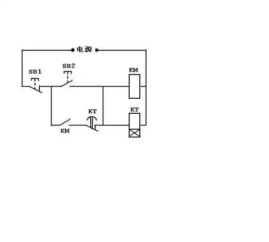 求控制120w小型增压泵启动10分钟自动关的电路图 用cjx2型交流接触器