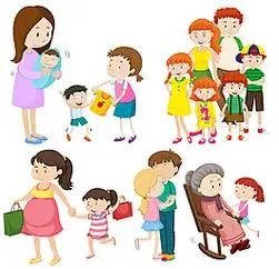 不同年龄的人物人群插图