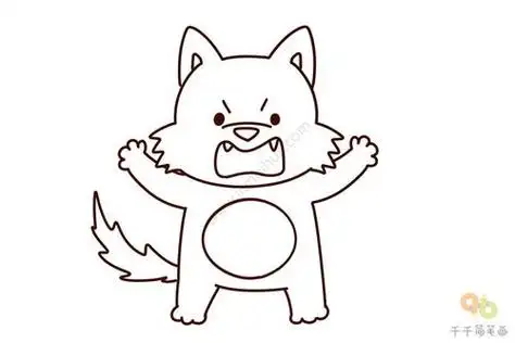 狼简笔画可爱狼简笔画可爱卡通