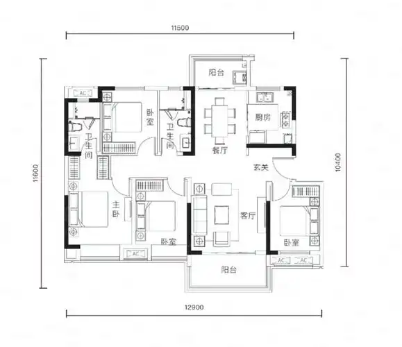 如果说这是年度最哇塞的130平米户型,应该没人会反对吧?