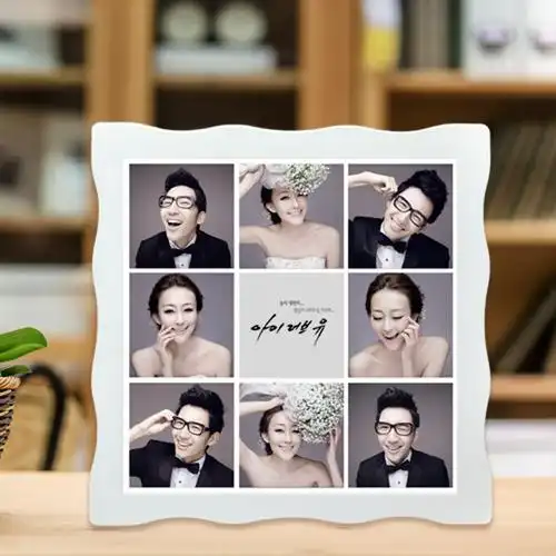 四宫格相框三宫格拼图摆台宝宝婚纱婚纱照照片九宫格木版画