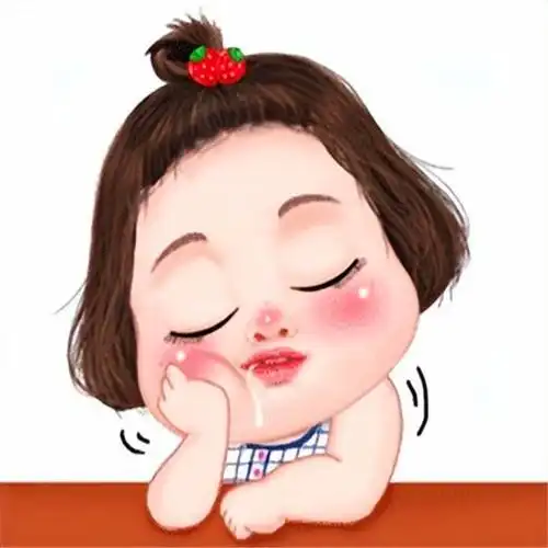 手绘小女孩头像萌可爱卡通图片