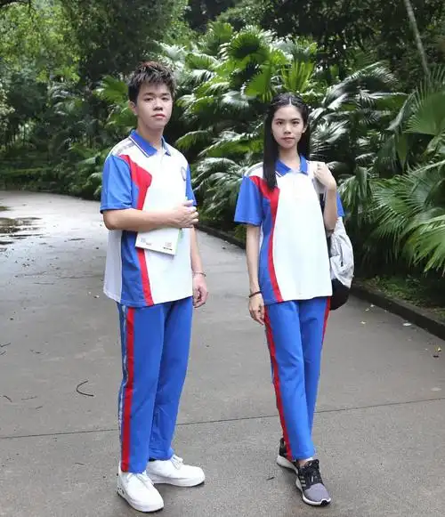 阅诗东莞校服新款东莞第七中学东莞市第七中学中学棉短长裤校服七中