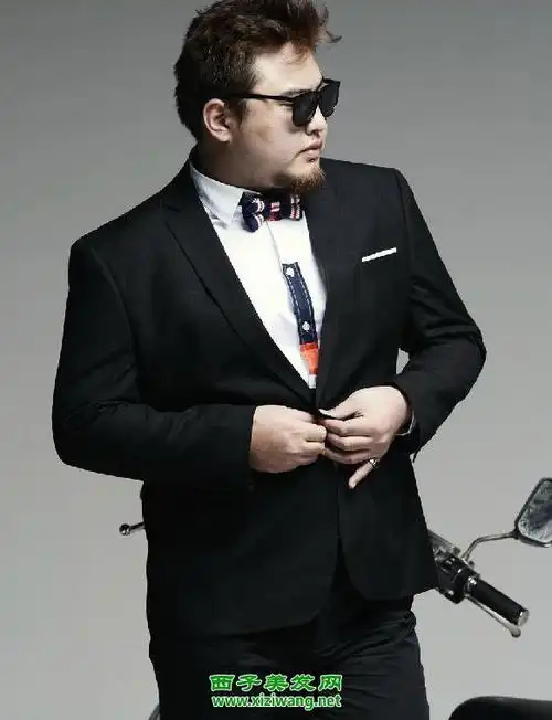 适合男胖子发型图片4_男生发型_西子美发网