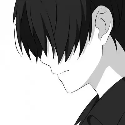 丧系动漫头像男生冷酷黑暗系忧郁血腥头像