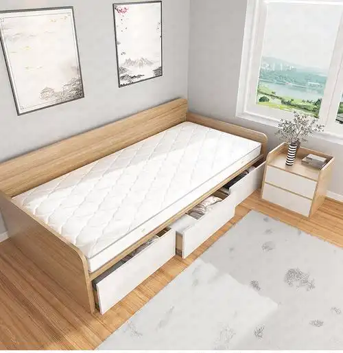 次卧床定制定做床现代简约书房榻榻米床储物实木收纳单人床小户型次卧