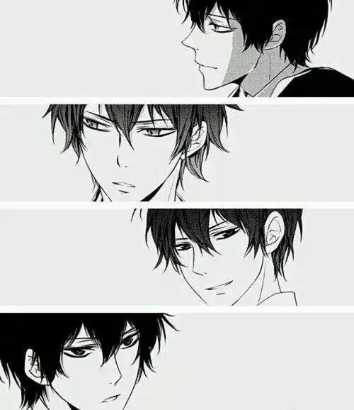 黑白线条系动漫头像壁纸男