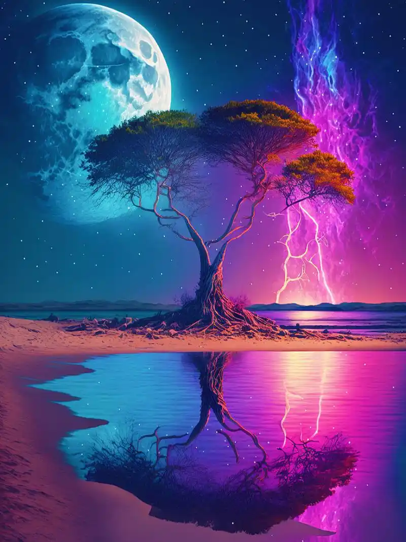 闪电来啦,绝美壁纸78ai关键词分享