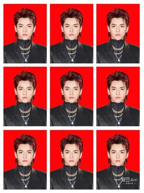 饭制吴亦凡证件照合集:剑眉星目英气逼人!