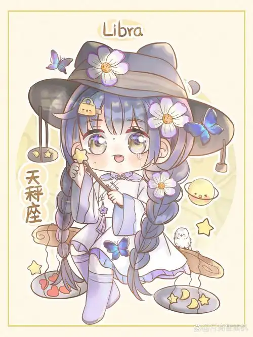 原创q版|十二星座合集 大家好我是简走走～有很多宝反映星座单图主页