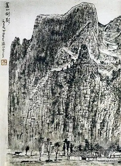 中国现代十大名画家作品选-李可染