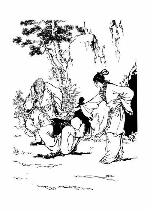 金庸名著射雕英雄传插图作品欣赏大侠一路走好12