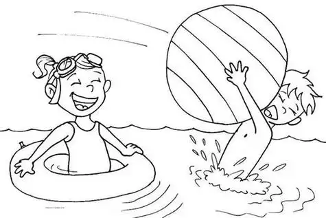 游泳简笔画游泳简笔画儿童画