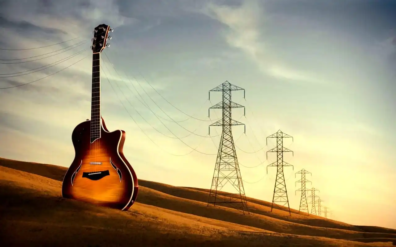 摇滚乐器吉他唯美高清桌面壁纸第一辑