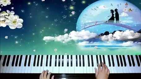 王力宏,谭维维两位大神演唱的《缘份一道桥》钢琴版