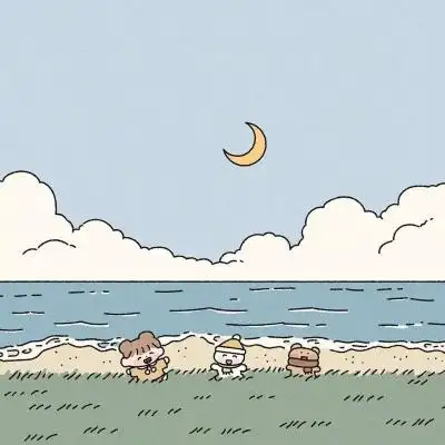 高清温暖的治愈系简单动漫图片头像