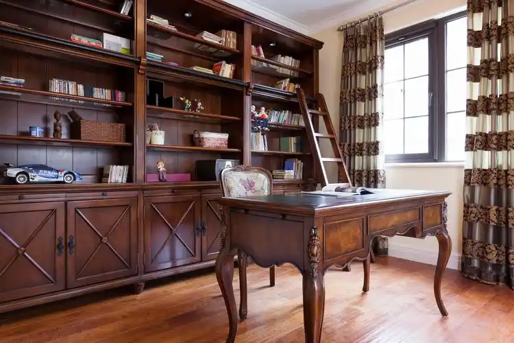 田园别墅原创国际托斯卡纳全案设计书房