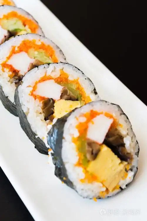 美味的日本寿司卷