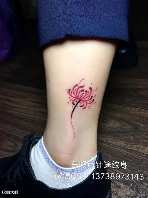 彼岸花_纹身图案手稿图片_横店纹的纹身作品集