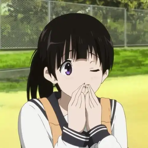 黑长直 单马尾 美少女 jk 校服 校园 日常 二次元 动漫头像 自截