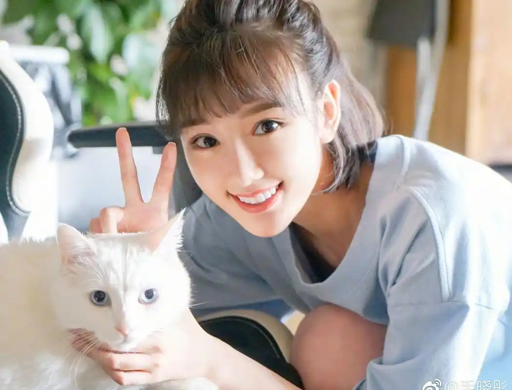 4.毛晓彤 晓彤的娃娃脸非常清纯,如白莲花般清新.