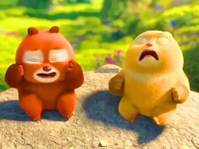 熊大熊二搞笑配音熊出没动画片