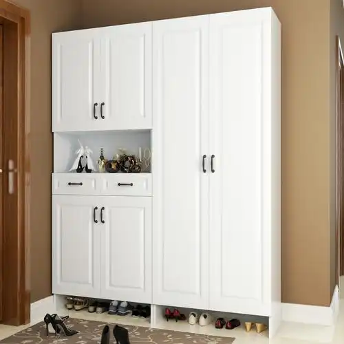 入户进门整体鞋柜玄关大容量超大门厅隔断家用鞋柜