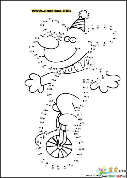 数字连线简笔画