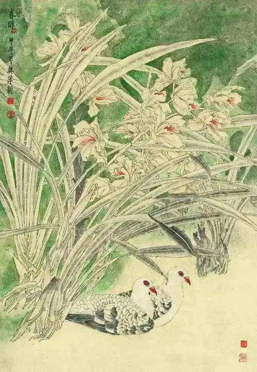 形色水墨各有千秋樊萍工笔花鸟画