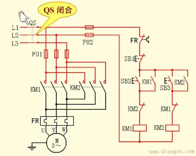 电机正反向控制标准图纸解析