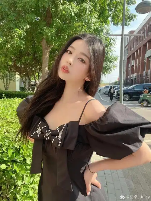 明星同款绮丽小黑裙左卓inveraserias