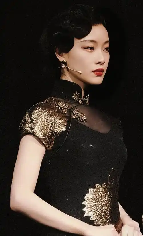 倪妮|精美图集_爱慕_玫瑰_旗袍