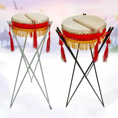 牛皮说书鼓京韵大鼓789寸京东西河东北梅花湖北大鼓鼓健鼓架鼓板 7寸